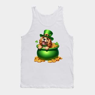 St Patricks Day Cocker Spaniel Dog Tank Top